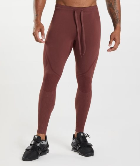 Legginsy Gymshark 315 Seamless Męskie Bordowe | PL 685RGV